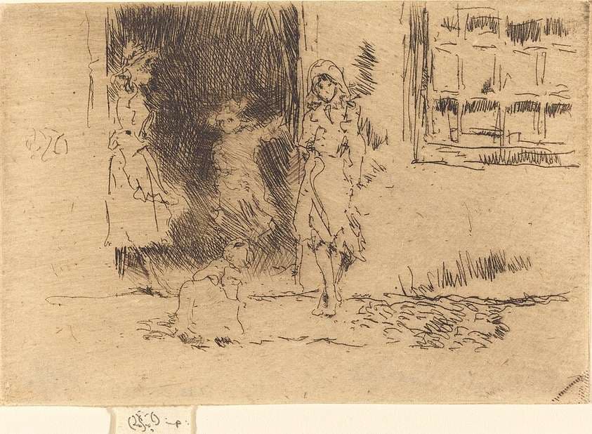 Cottage Door — James Abbott McNeill Whistler