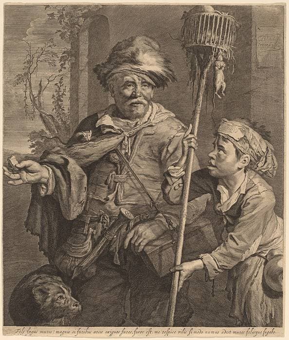 The Seller of Rat Poison — Cornelis Visscher