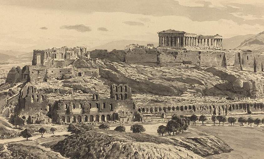 View of the Acropolis — Themistocles von Eckenbrecher