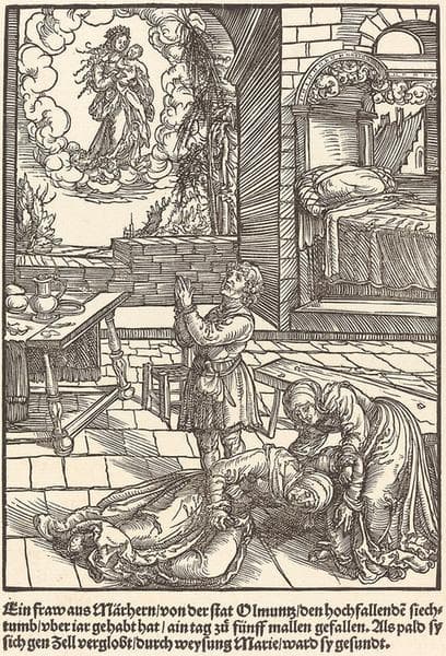 Ein frau aus Marhern ... — Master of the Miracles of Mariazell