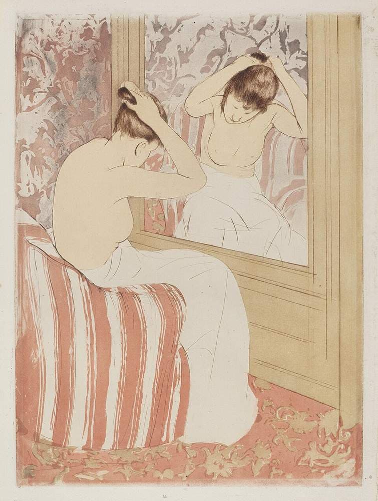 The Coiffure — Mary Cassatt