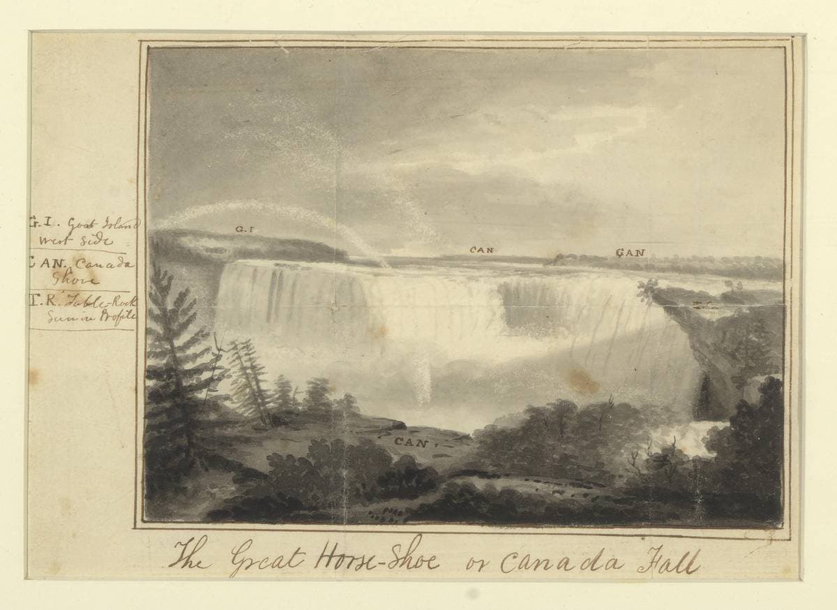 The Great Horse-Shoe or Canada Fall — Alvan Fisher
