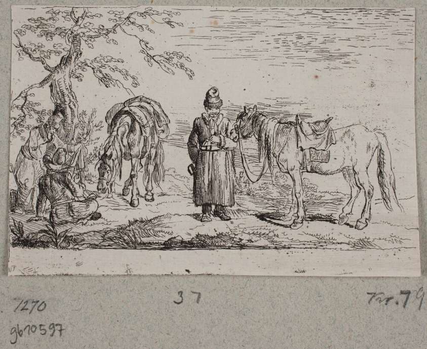 Hvilende kosakker — Christian David Gebauer
