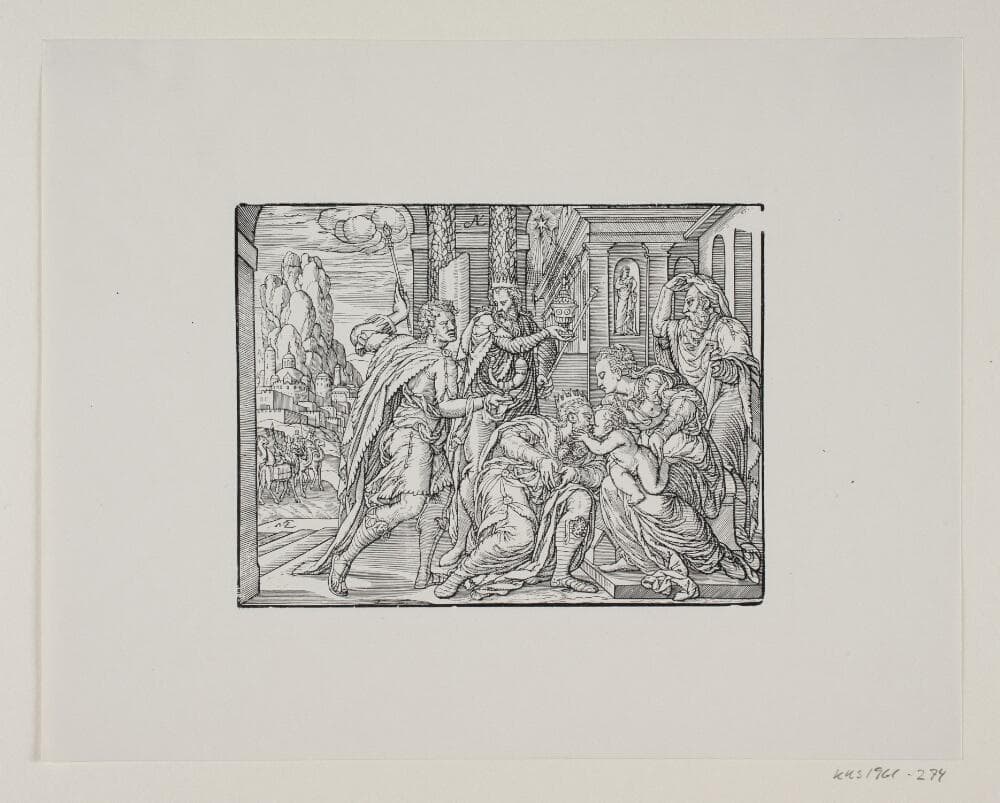 De hellige tre kongers tilbedelse — Melchior Lorck