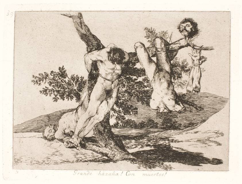 Stor tapperhed! overfor de døde! (39) — Francisco Goya