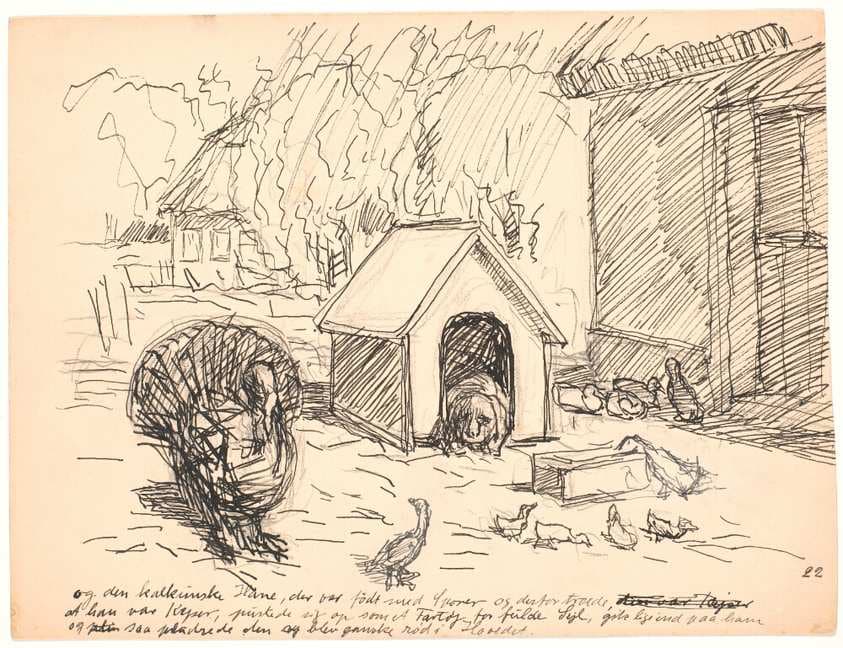 Og den kalkunske Hane... — Fritz Syberg