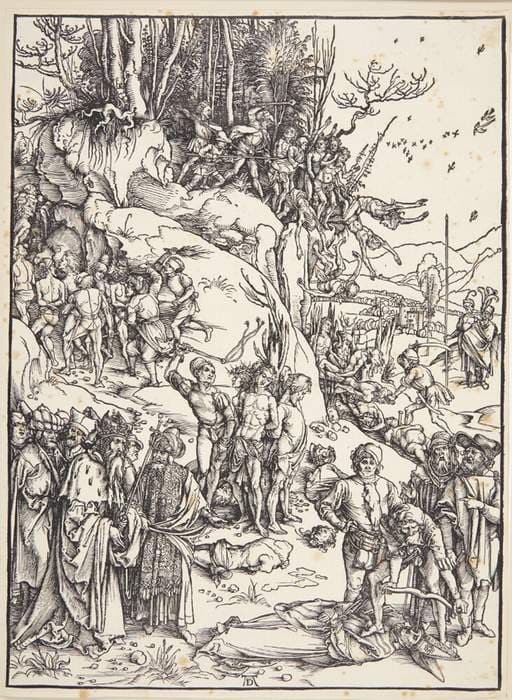 Legenden om de titusinde martyrer — Albrecht Dürer