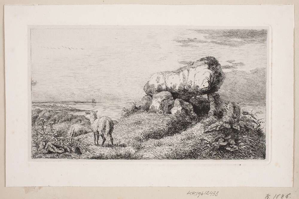 Landskab med en stendysse — Johannes Wilhelm Zillen