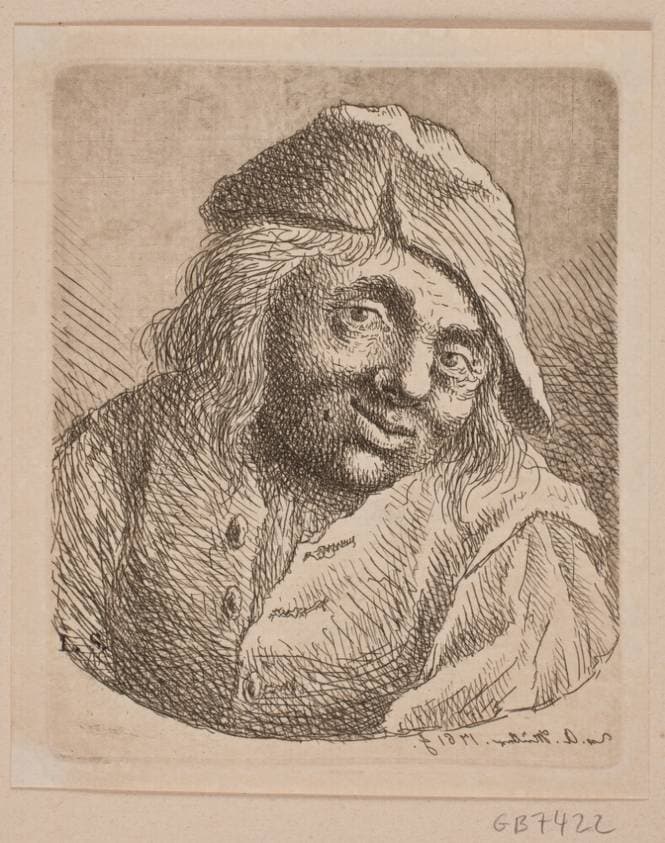 Brystbillede af en bonde — W.A. Müller