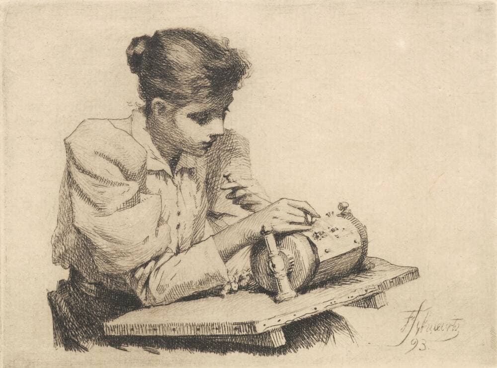 Kniplersken — Frans Schwartz