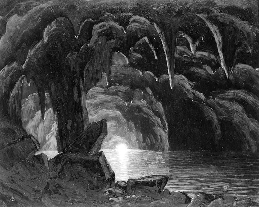 The Blue Grotto, Capri — Albert Bierstadt