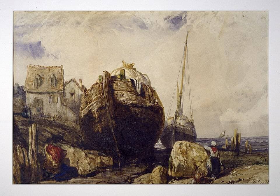 Fishing Boats — Eugène Isabey
