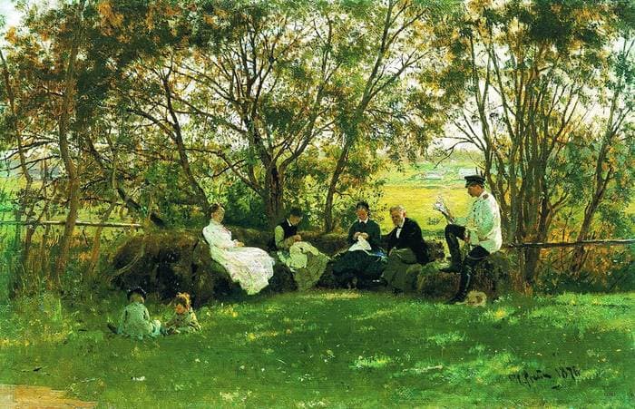 On a Turf Bench — Ilya Repin