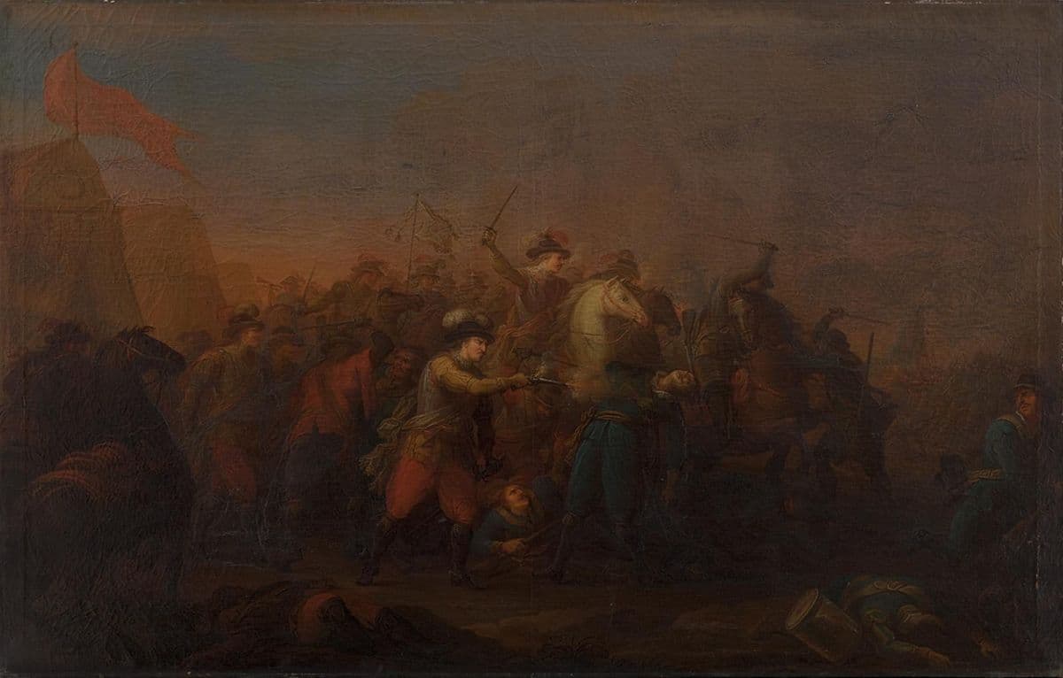 Batalje mellem danske og svenske under Kalmarkrigen 1611-1613 — Anthon Christoffer Rüde