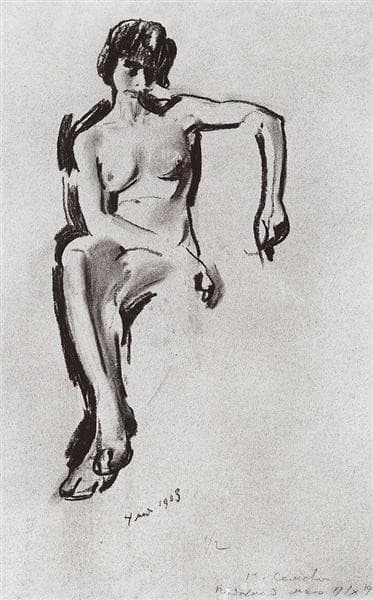 Натурщица — Konstantin Somov