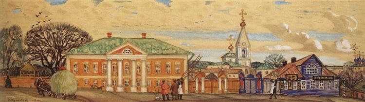 Улица в Крутогорске — Boris Kustodiev