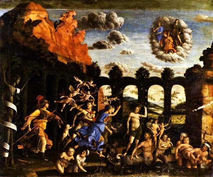 Minerva Chasing the Vices from the Garden of Virtue — Andrea Mantegna