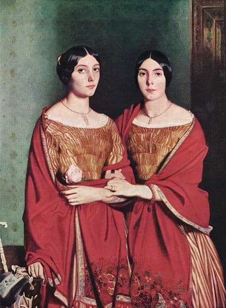 The Two Sisters (of the artist) — Théodore Chassériau