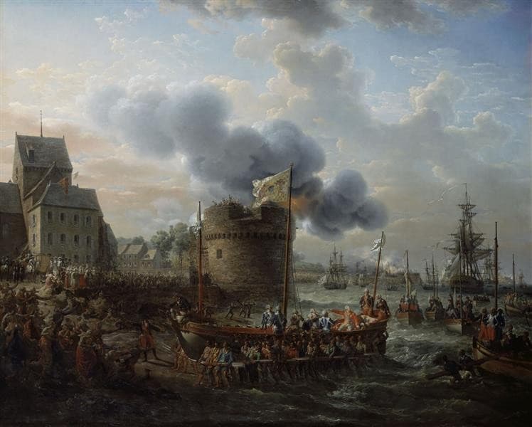 Louis XVI visitant le port de Cherbourg en 1786 — Crépin Louis-Philippe