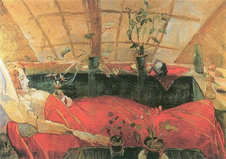 The Convalescent (Sonia Gramatté) — Walter Gramatté