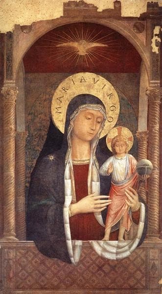 Madonna and Child Giving Blessings — Benozzo Gozzoli