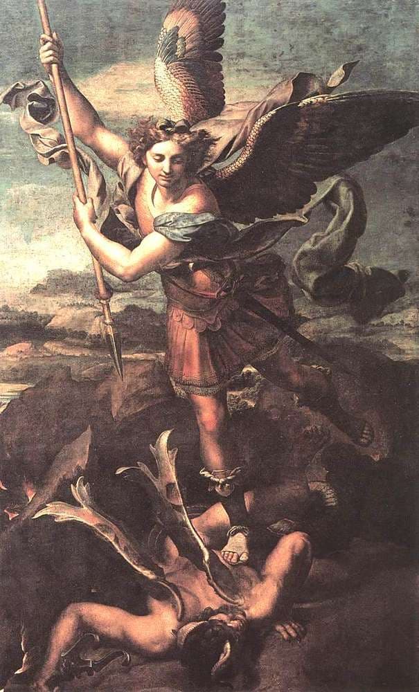 Saint Michel terrassant le démon — Raphaël