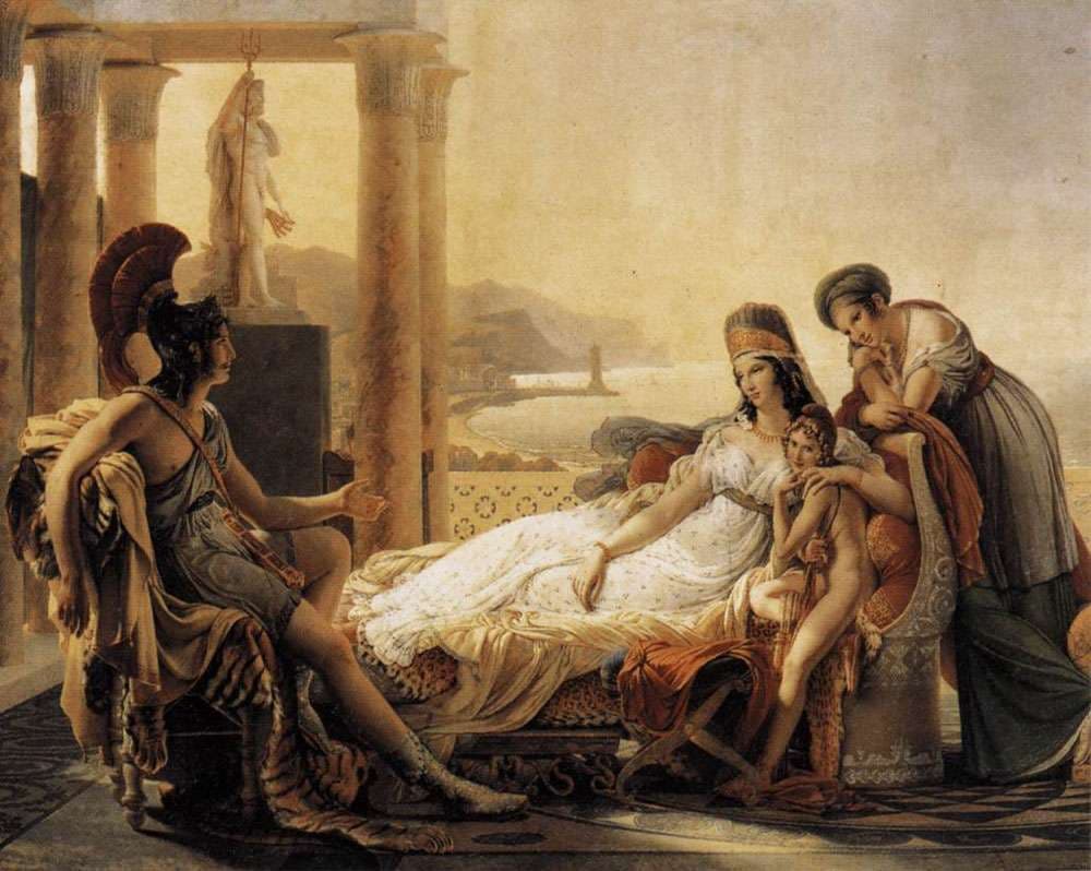 Aeneas Tells Dido the Misfortunes of the Trojan City — Pierre-Narcisse Guerin